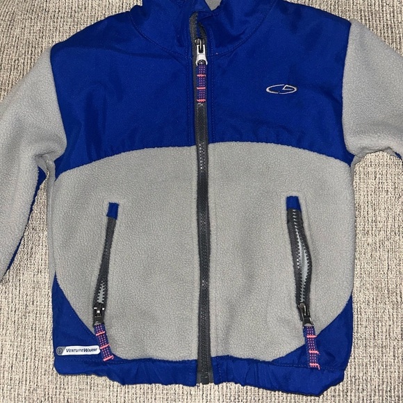 Champion size 2T Blue and Gray Fleece Jacket - Picture 2 of 5